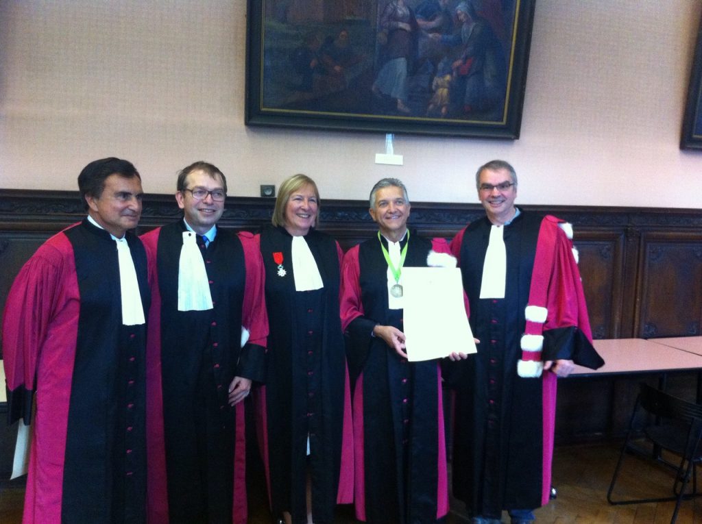 Graduation as Professeur Honoraire de l’ Université de Franche-Comté, Faculté de Médecine et de Pharmacie, Besancon 2014 (France).